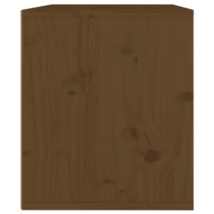 Armoire murale Marron miel 45x30x35 cm Bois de pin massif – Image 4