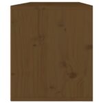 Armoires murales 2pcs Marron miel 45x30x35cm Bois de pin massif – Image 5