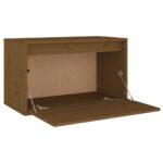 Armoire murale Marron miel 60x30x35 cm Bois de pin massif – Image 4