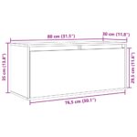 Armoire murale Blanc 80x30x35 cm Bois de pin massif – Image 11