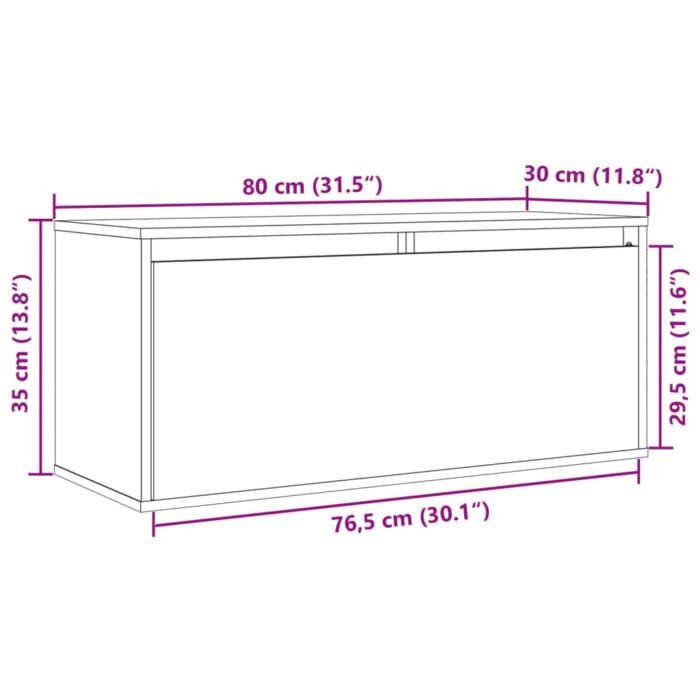 VXL8720286840498_g_en_hd_11.jpg Armoire murale Blanc 80x30x35 cm Bois de pin massif – Image 11