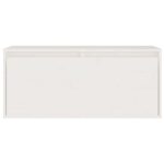 Armoire murale Blanc 80x30x35 cm Bois de pin massif – Image 2