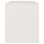 Armoire murale Blanc 80x30x35 cm Bois de pin massif – Image 3