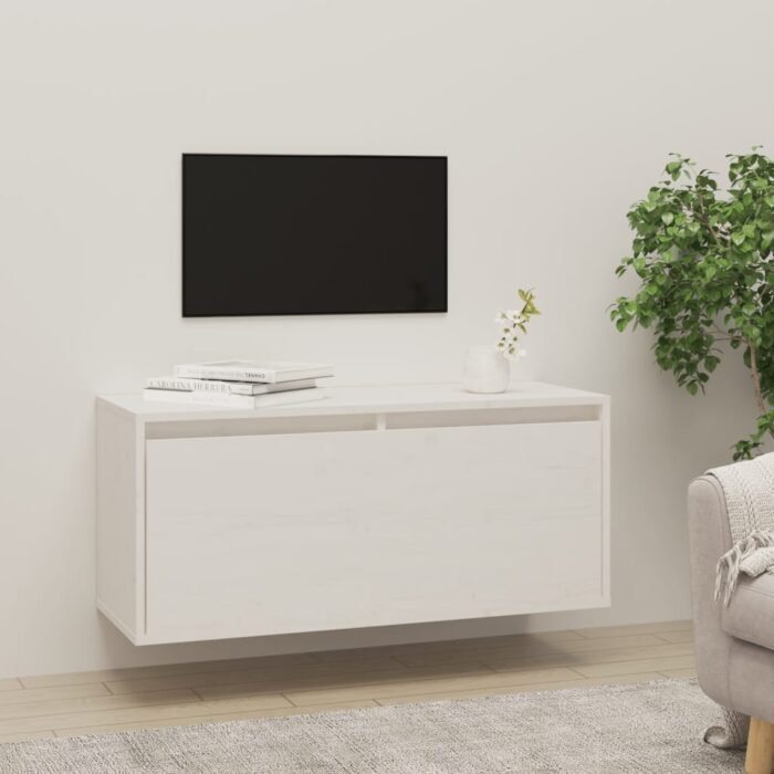 VXL8720286840498_m_en_hd_1.jpg Armoire murale Blanc 80x30x35 cm Bois de pin massif – Image 1