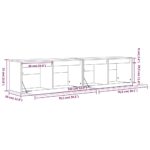 Armoires murales 2 pcs Blanc 80x30x35 cm Bois de pin massif – Image 10