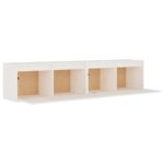 Armoires murales 2 pcs Blanc 80x30x35 cm Bois de pin massif – Image 6