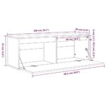 Armoire murale 100x30x35 cm Bois de pin massif – Image 9