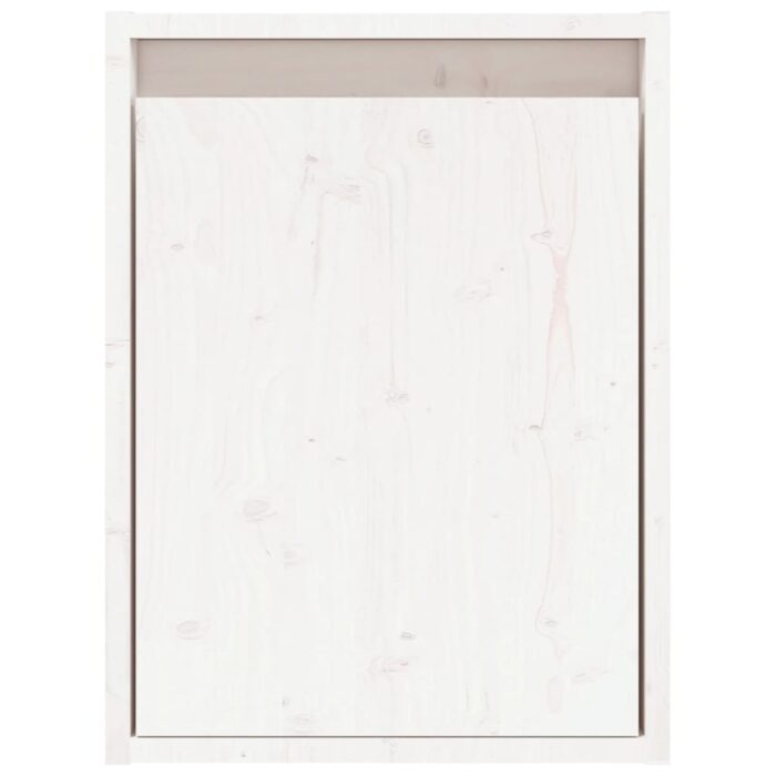 Armoires murales 2 pcs Blanc 30x30x40 cm Bois de pin massif – Image 3