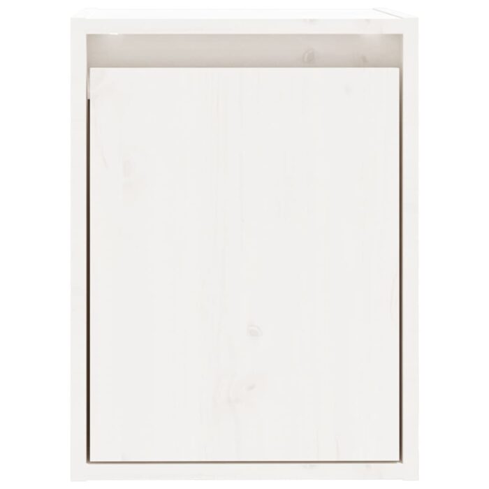 Armoires murales 2 pcs Blanc 30x30x40 cm Bois de pin massif – Image 4