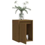 Armoire murale Marron miel 30x30x40 cm Bois de pin massif – Image 2