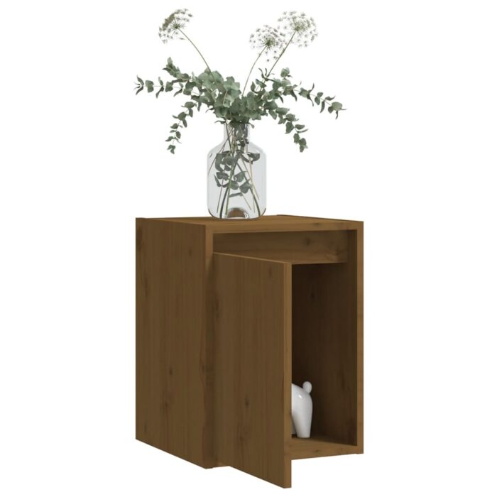 Armoire murale Marron miel 30x30x40 cm Bois de pin massif – Image 2