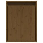 Armoire murale Marron miel 30x30x40 cm Bois de pin massif – Image 3