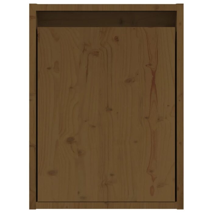 Armoire murale Marron miel 30x30x40 cm Bois de pin massif – Image 3