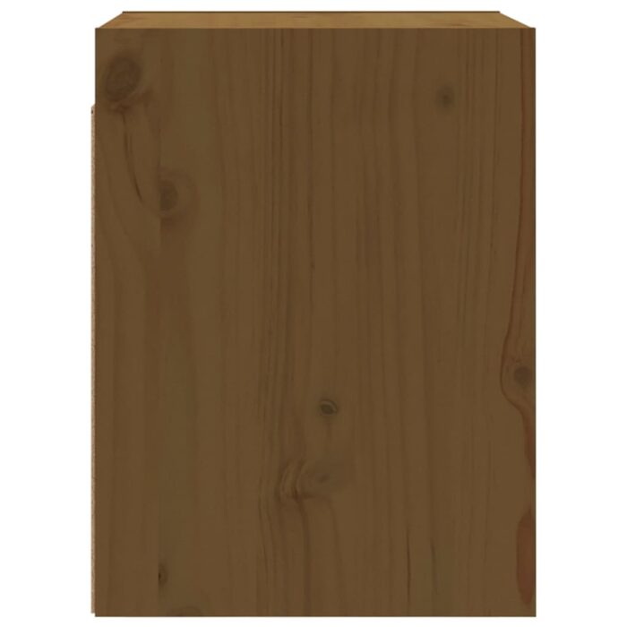 Armoire murale Marron miel 30x30x40 cm Bois de pin massif – Image 4