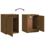 Armoire murale Marron miel 30x30x40 cm Bois de pin massif – Image 5