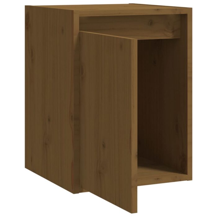 Armoire murale Marron miel 30x30x40 cm Bois de pin massif – Image 6
