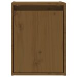 Armoires murales 2 pcs Marron miel 30x30x40 cm Pin massif – Image 4