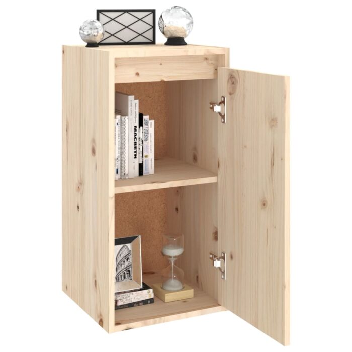Armoire murale 30x30x60 cm Bois de pin massif – Image 2