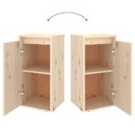 Armoires murales 2 pcs 30x30x60 cm Bois de pin massif – Image 8