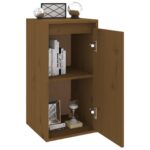 Armoire murale Marron miel 30x30x60 cm Bois de pin massif – Image 2
