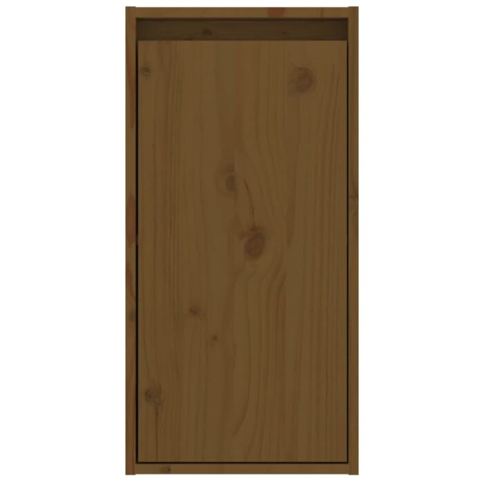 Armoire murale Marron miel 30x30x60 cm Bois de pin massif – Image 4