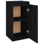 Armoires murales 2 pcs Noir 30x30x60 cm Bois de pin massif – Image 5