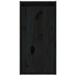 Armoires murales 2 pcs Noir 30x30x60 cm Bois de pin massif – Image 7