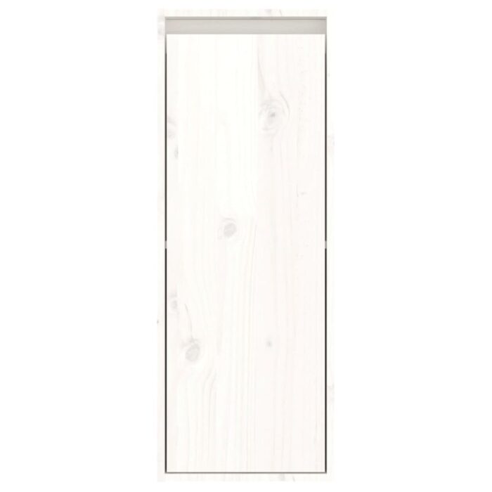 Armoire murale Blanc 30x30x80 cm Bois de pin massif – Image 3