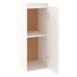 Armoire murale Blanc 30x30x80 cm Bois de pin massif – Image 4