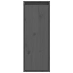 Armoire murale Gris 30x30x80 cm Bois de pin massif – Image 3