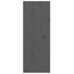 Armoire murale Gris 30x30x80 cm Bois de pin massif – Image 5