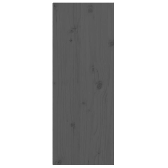 Armoire murale Gris 30x30x80 cm Bois de pin massif – Image 5