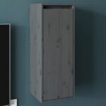 Armoire murale Gris 30x30x80 cm Bois de pin massif