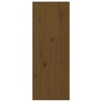 Armoires murales 2pcs Marron miel 30x30x80cm Bois de pin massif – Image 6