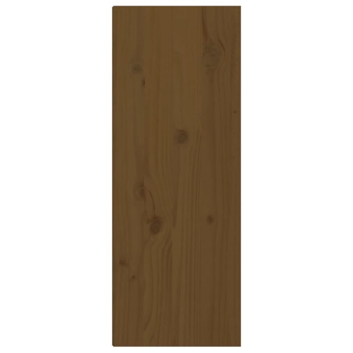 Armoires murales 2pcs Marron miel 30x30x80cm Bois de pin massif – Image 6