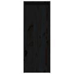 Armoire murale noir 30x30x80 cm Bois de pin massif – Image 3