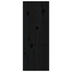 Armoire murale noir 30x30x80 cm Bois de pin massif – Image 4