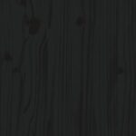 Armoires murales 2 pcs Noir 30x30x80 cm Bois de pin massif – Image 8