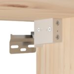 Armoires murales 2 pcs 30x30x100 cm Bois de pin massif – Image 10
