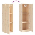Armoires murales 2 pcs 30x30x100 cm Bois de pin massif – Image 5