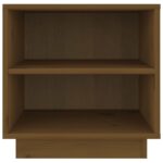 Tables de chevet 2pcs Marron miel 40x34x40cm Bois de pin solide – Image 4