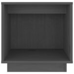 Tables de chevet 2 pcs Gris 40x30x40 cm Bois de pin solide – Image 3