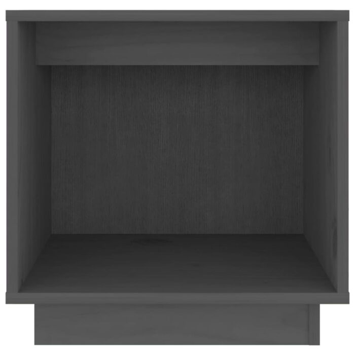 Tables de chevet 2 pcs Gris 40x30x40 cm Bois de pin solide – Image 3