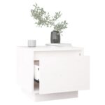 Tables de chevet 2 pcs Blanc 35x34x32 cm Bois de pin solide – Image 2