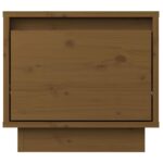 Table de chevet Marron miel 35x34x32 cm Bois de pin solide – Image 3
