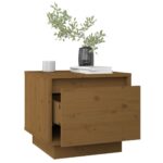 Tables de chevet 2pcs Marron miel 35x34x32cm Bois de pin solide – Image 2