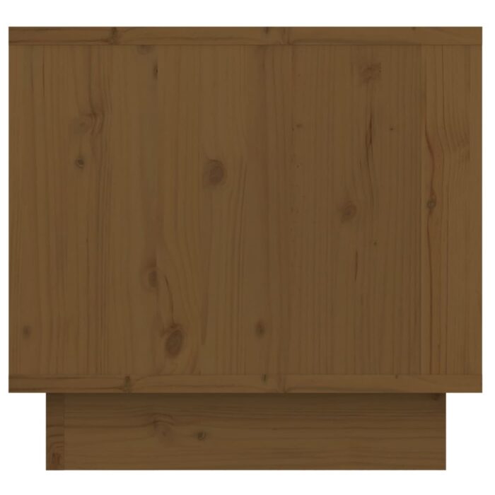 Tables de chevet 2pcs Marron miel 35x34x32cm Bois de pin solide – Image 6