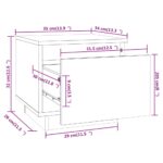 Tables de chevet 2pcs Marron miel 35x34x32cm Bois de pin solide – Image 8