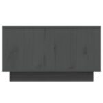 Table basse Gris 55x56x32 cm Bois massif de pin – Image 5