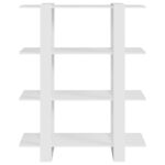 Bibliothèque/Séparateur de pièce Blanc 100x30x123,5 cm – Image 3